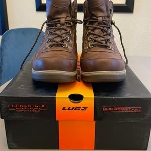Brown Lugz Mens 10.5 work boots